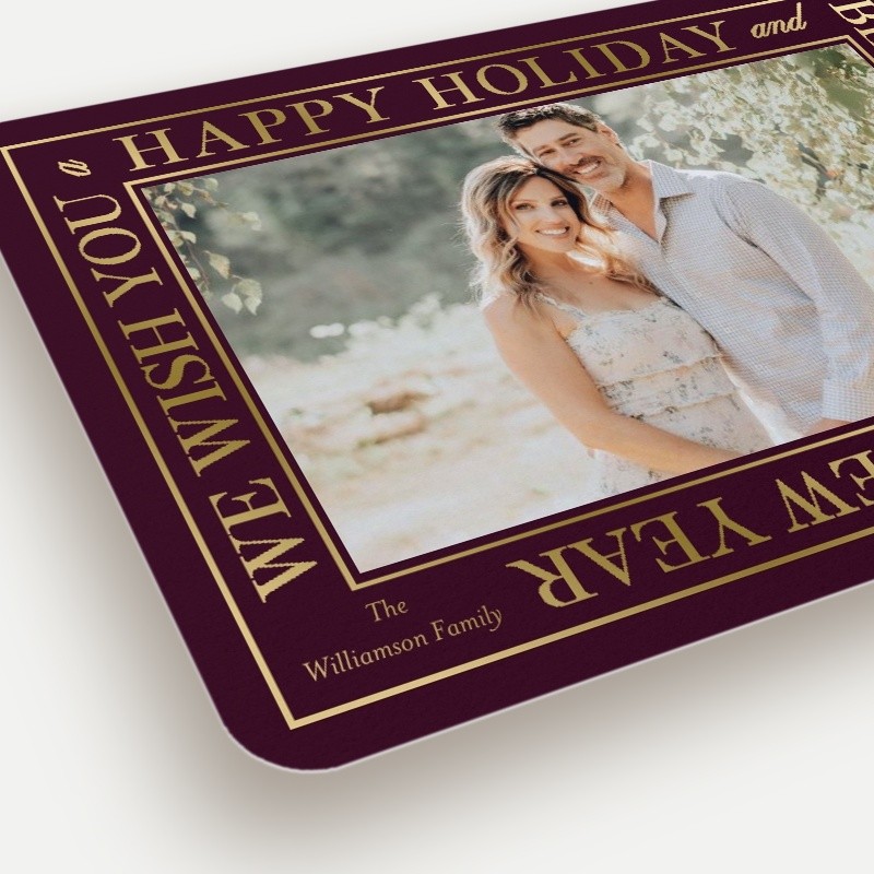 Wrapped Wishes Holiday Card