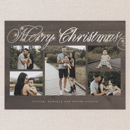 Unique Brown Christmas Card