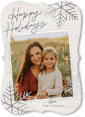 Rustic Foil Snowflakes