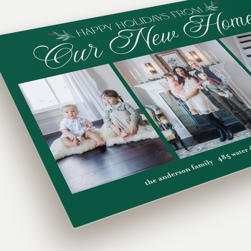 Script New Home Moving Announcement Script New Home 5x7 Green Moving Announcement