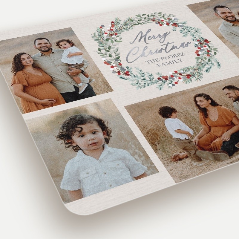Berry Wreath Holiday Card