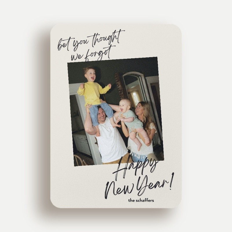 Playful Script New Year's Card