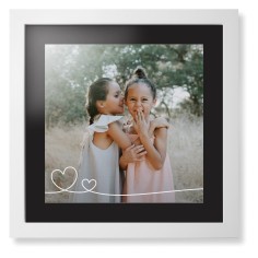 Double Heart Line Art