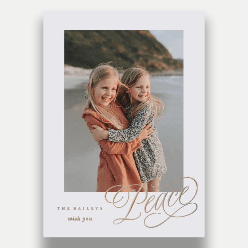 Joy Script Holiday Card