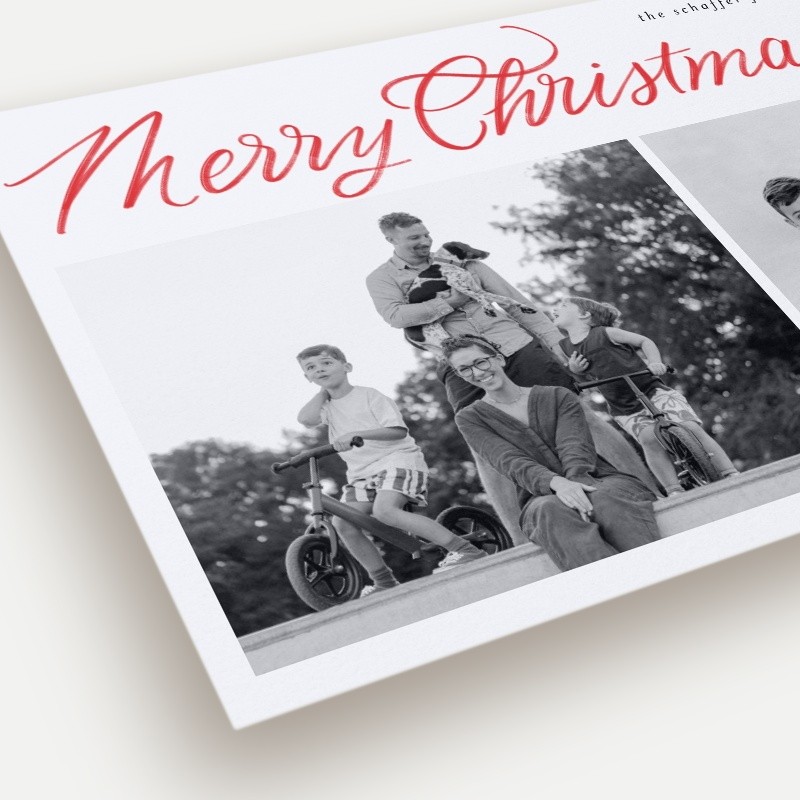 Brushed Merry Holiday Card
