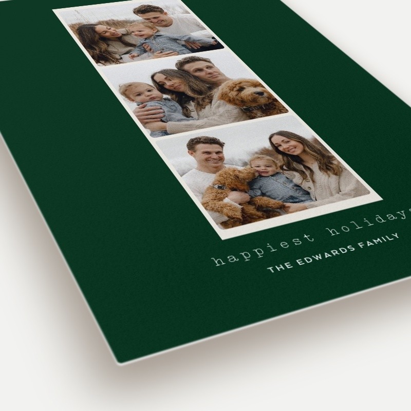 Photo Strip Holiday Card