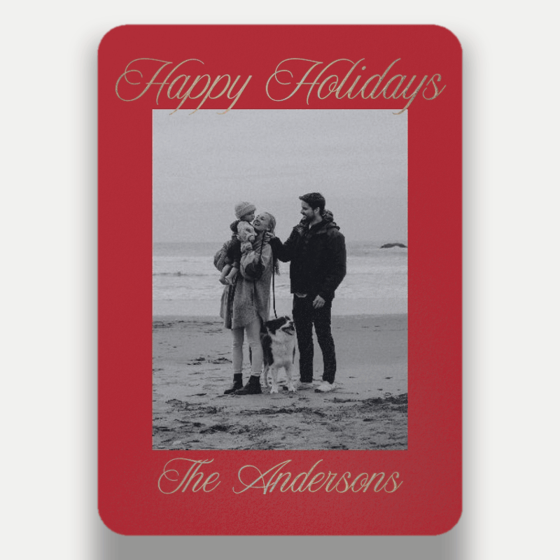 Elegant Signature Holiday Card