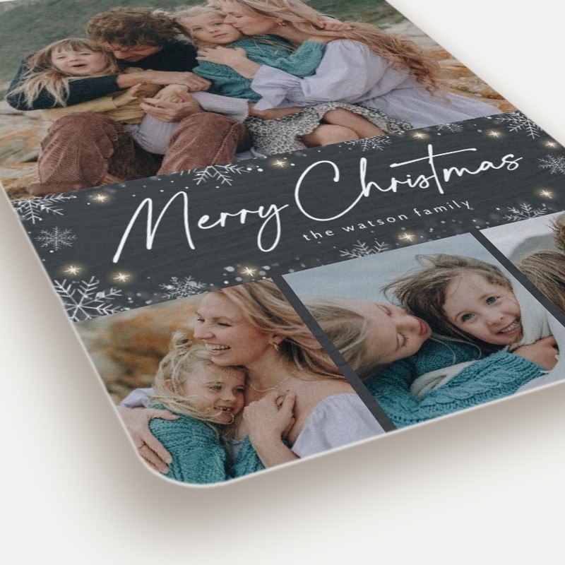 Snowflurry Script Holiday Card