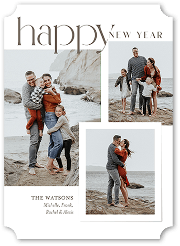 Joyous Delight 5x7 White  Holiday Card