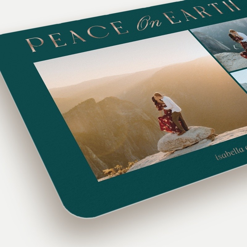 Luminous Peace Religious Christmas Card