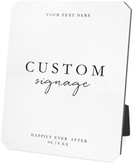 Custom Wedding Signage