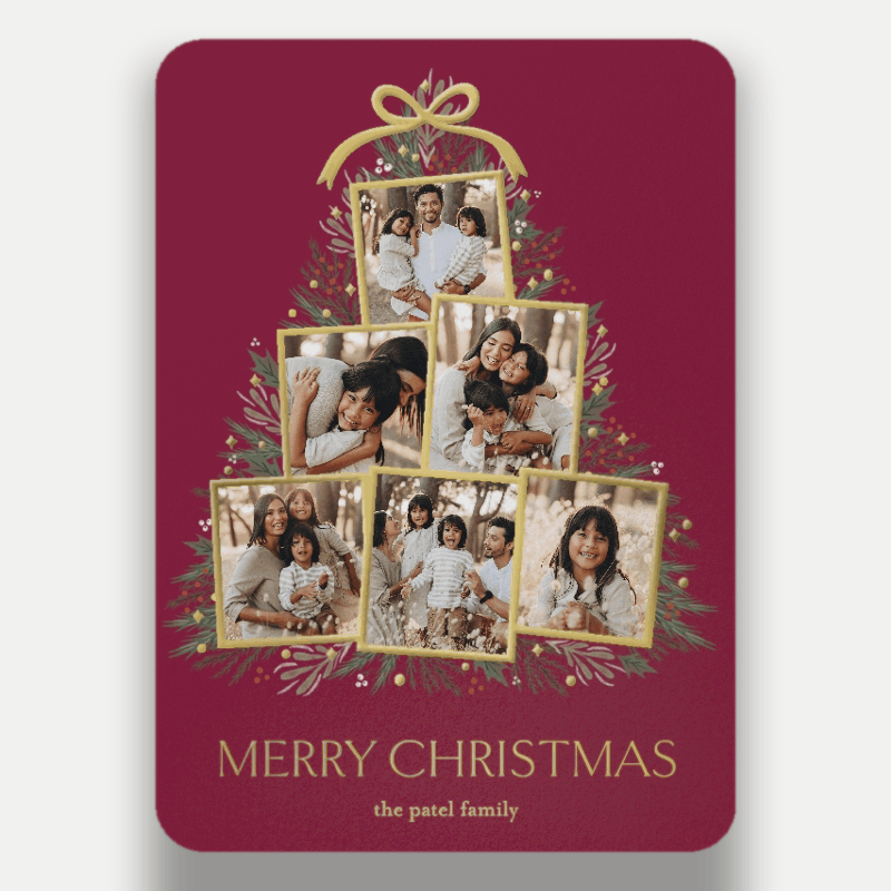 Tree Collage Holiday Card