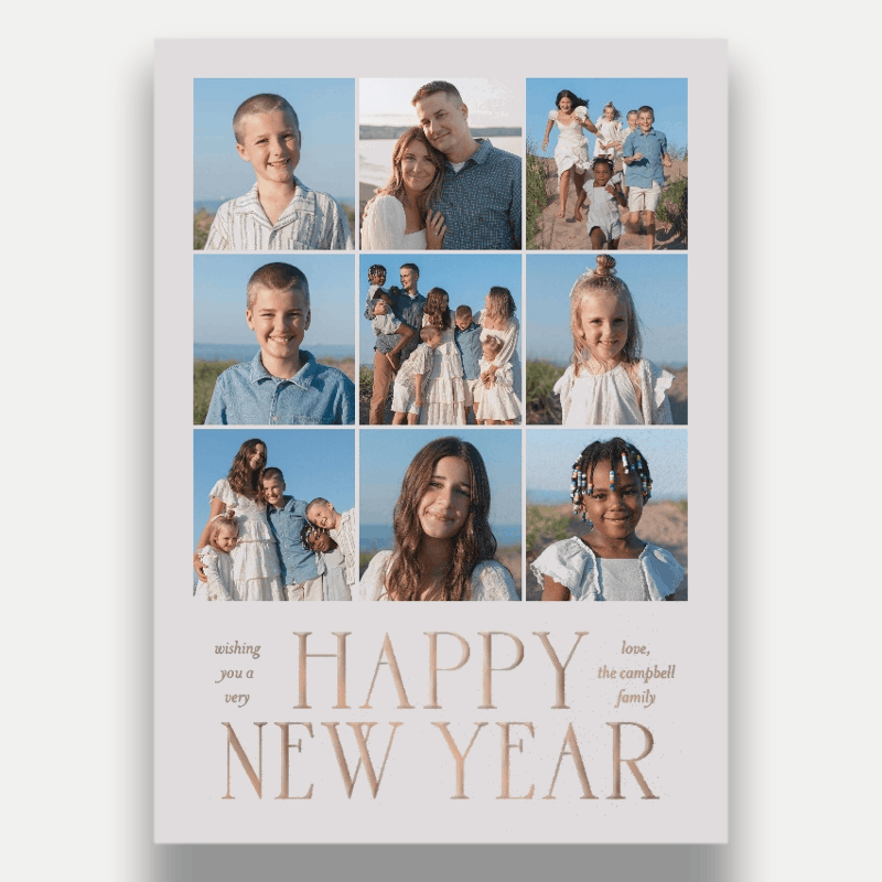 Grand Serif New Year's Card