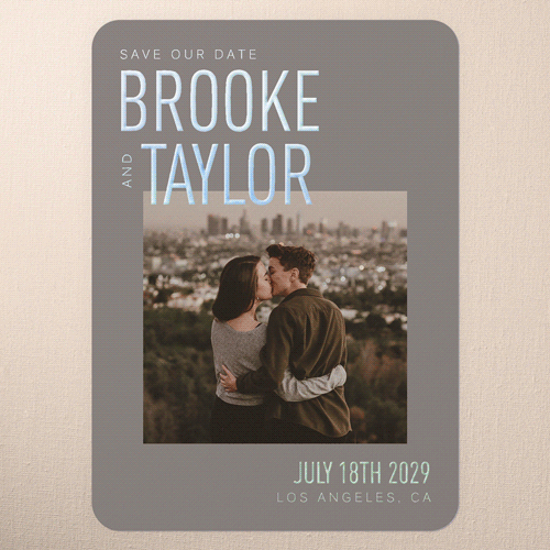 Unique Foil Wedding Save The Date Cards