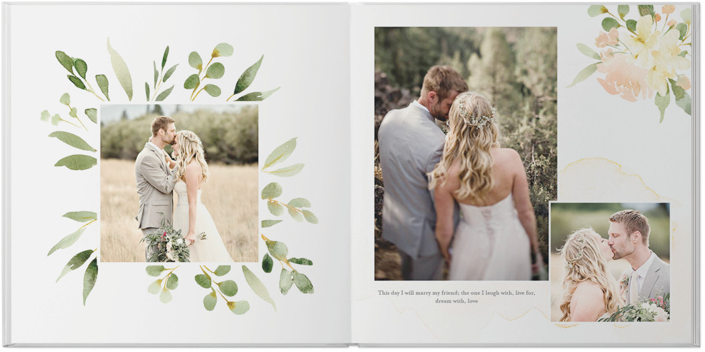 Watercolor Floral Wedding by Kim Thoa 10x10 undefined  Photo Book