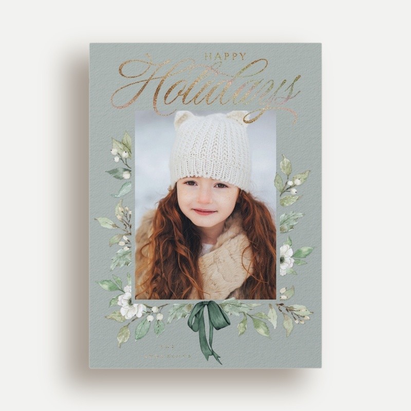 Botanical Bow Holiday Card