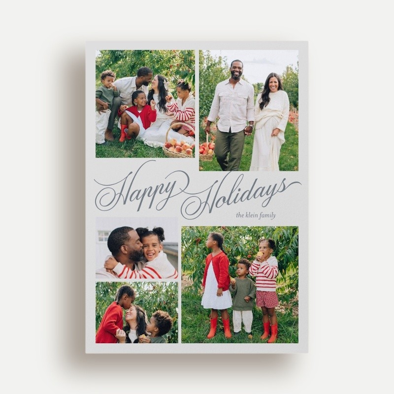 Script Collage Holiday Card