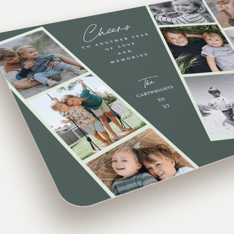 Cheers Collage New Year's Card