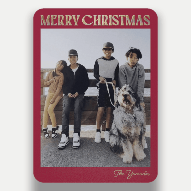 Bold Stack Holiday Card