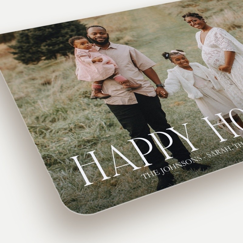 Modern Serif Holiday Card