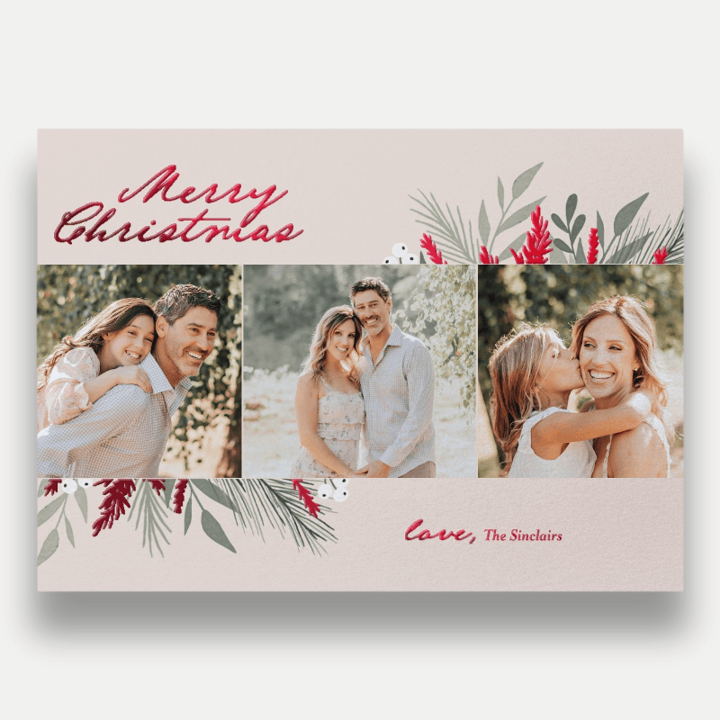 Scattered Botanicals Holiday Card