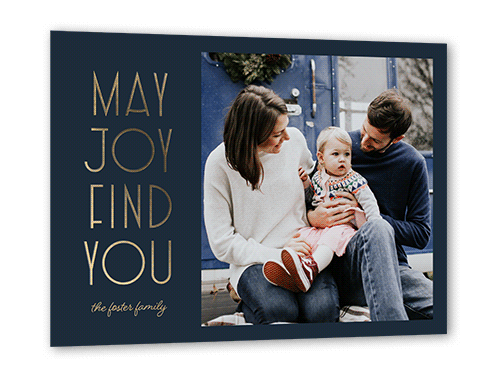 Finding Joy 5x7 Black  Holiday Card