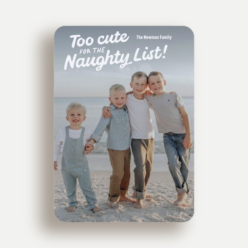 Naughty List Holiday Card
