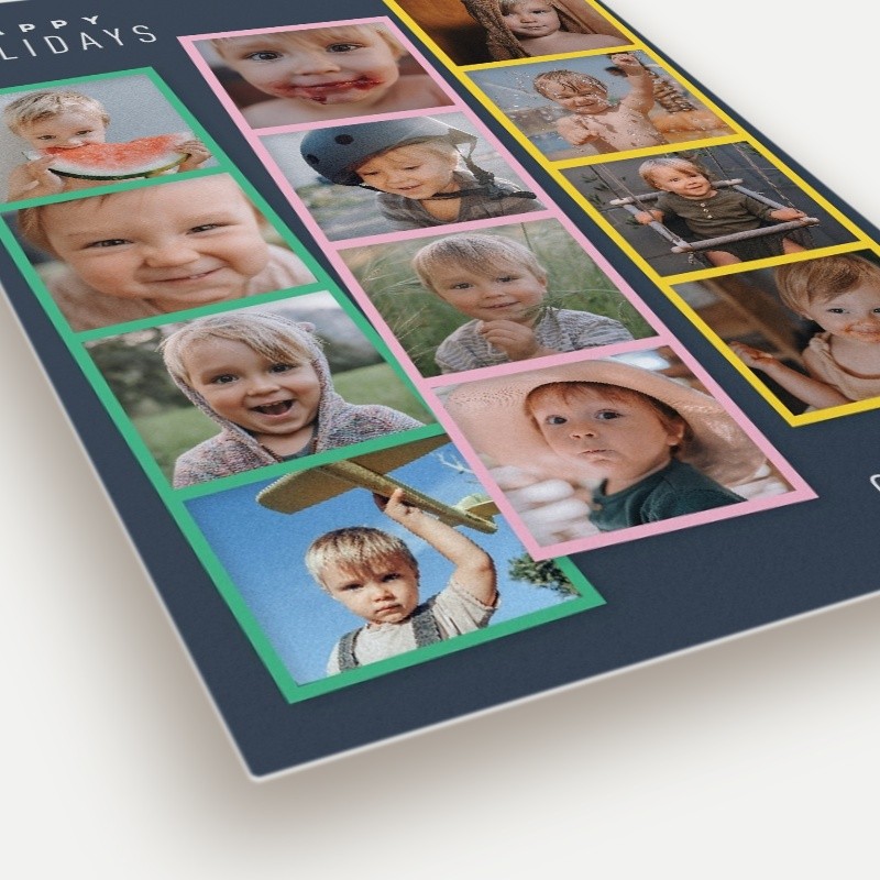 Photo Strips Holiday Card