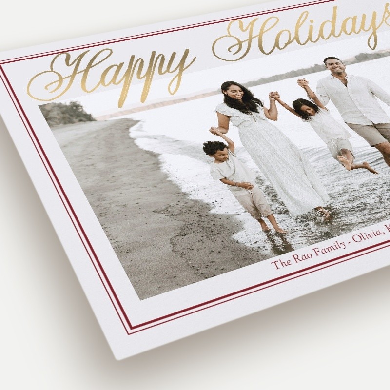 Grand Script Holiday Card