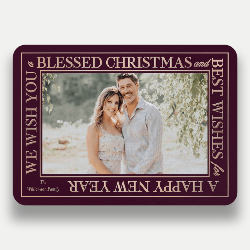 Wrapped Wishes Holiday Card