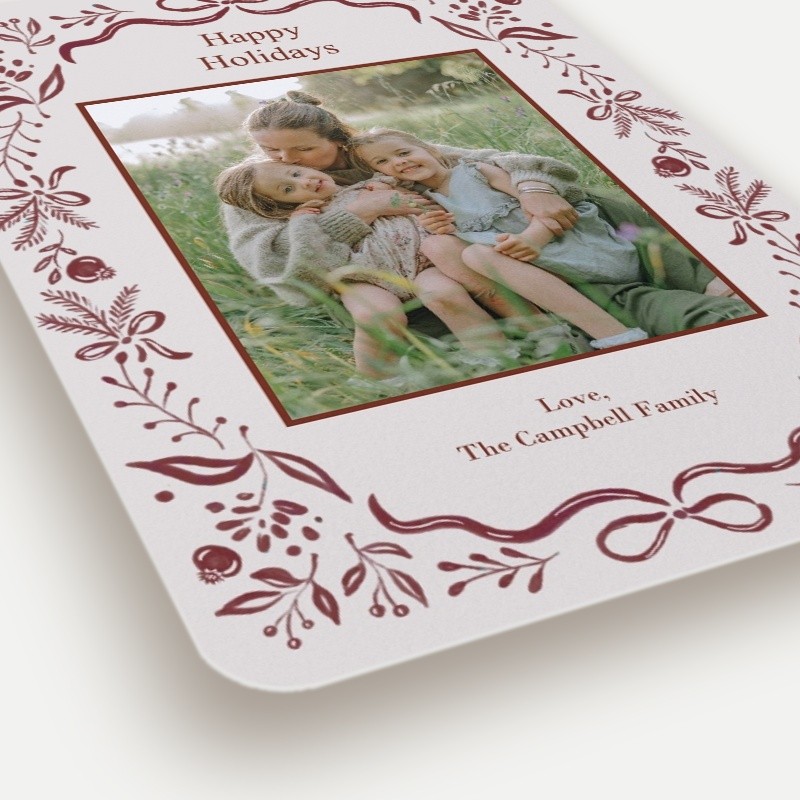 Botanical Storybook Holiday Card