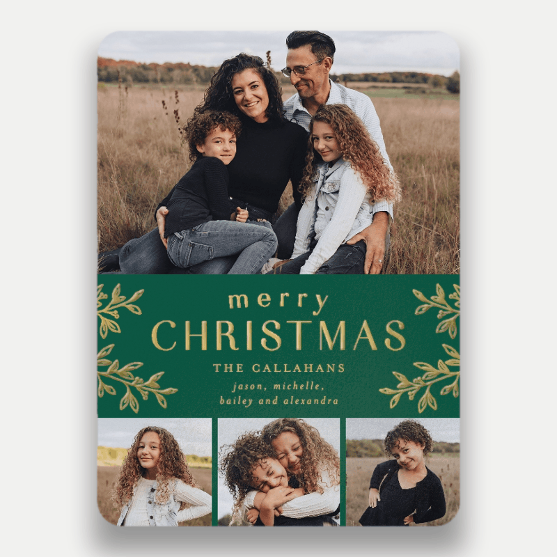 Foliage Frame Holiday Card