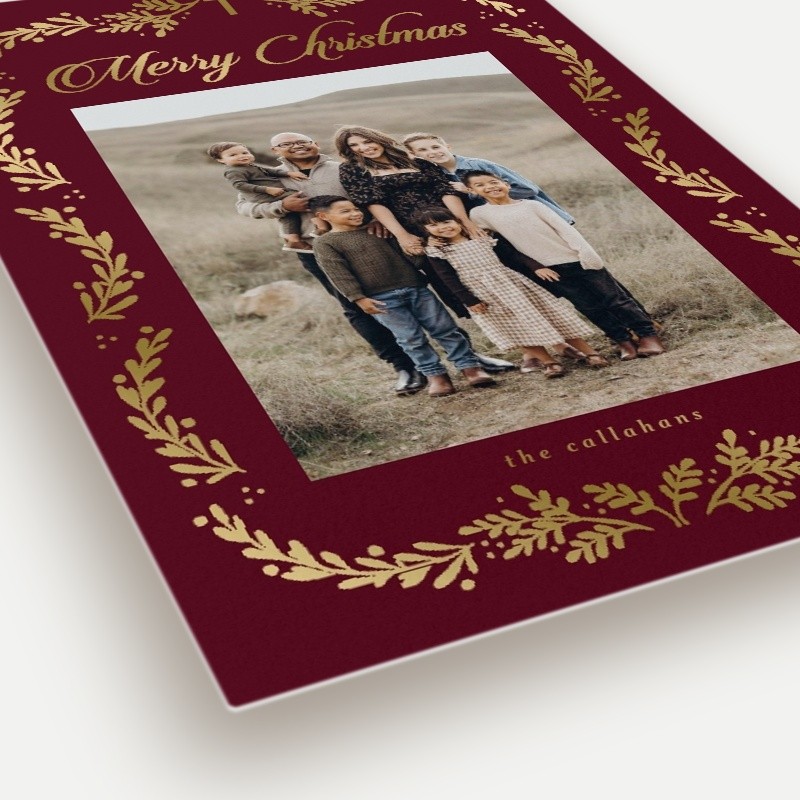 Faith Botanical Religious Christmas Card