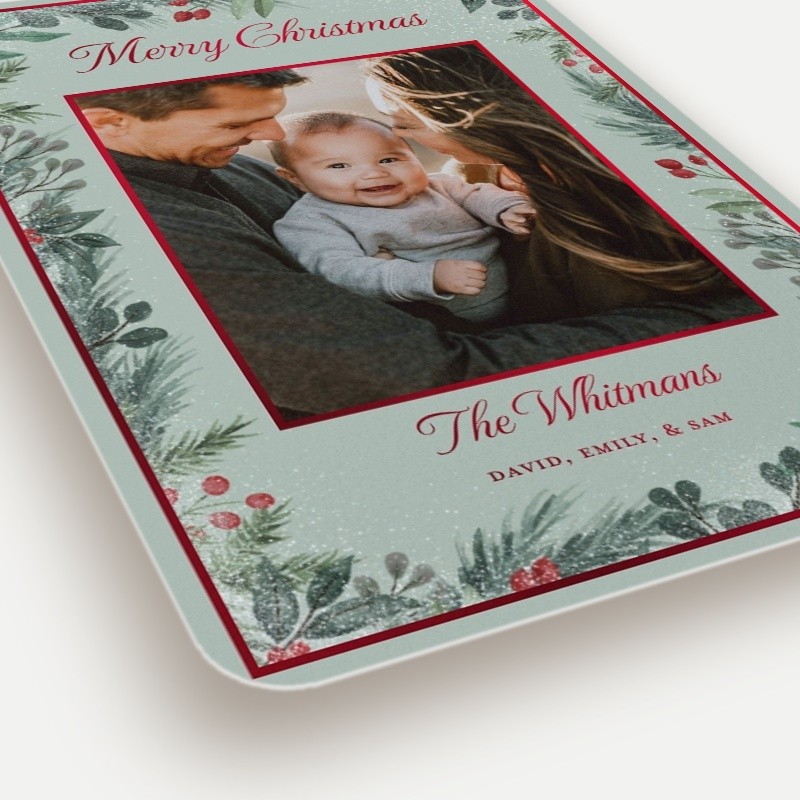 Berry Greenery Holiday Card