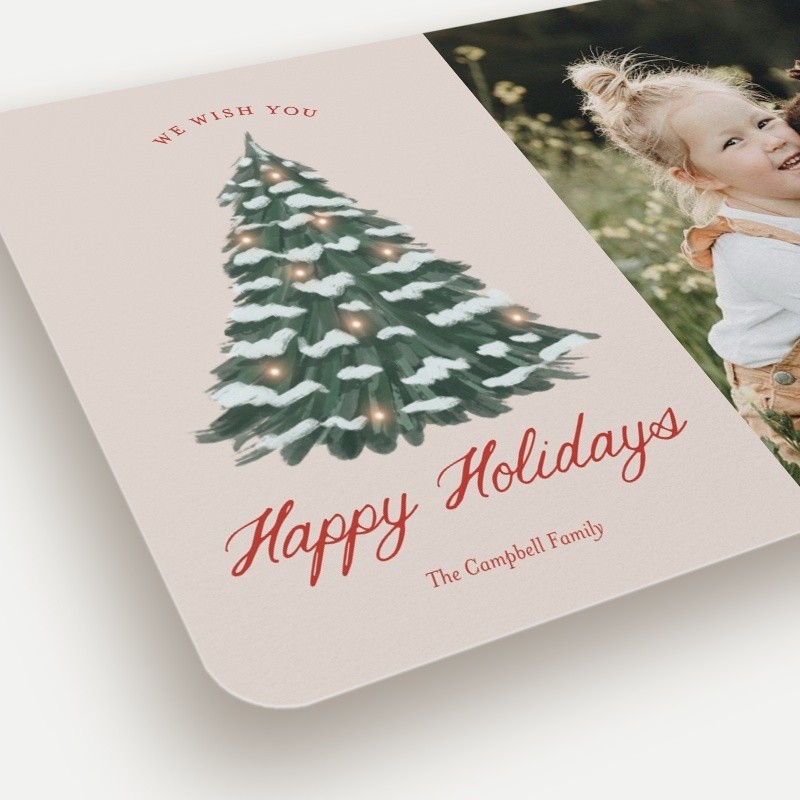 Snowy Pine Holiday Card