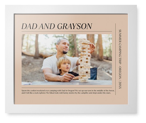 Editorial Snapshot 16x20 Beige  Framed Print