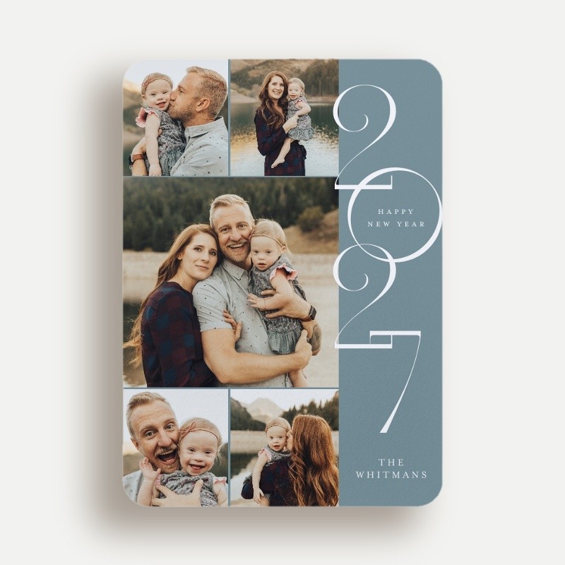 Black and White New Year Cards