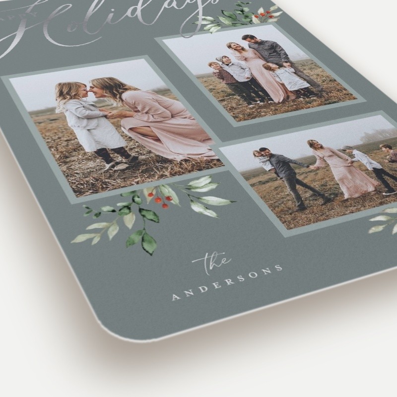 Script and Snapshots Holiday Card
