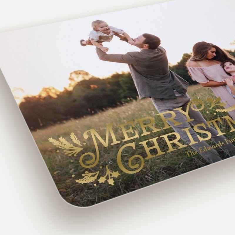 Botanical Swash Holiday Card