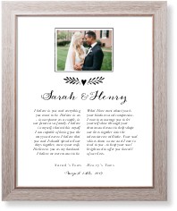 Elegant Wedding Vow Collage