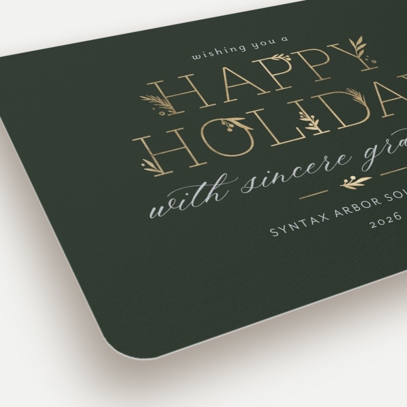 Embracing Elegant Holiday Card