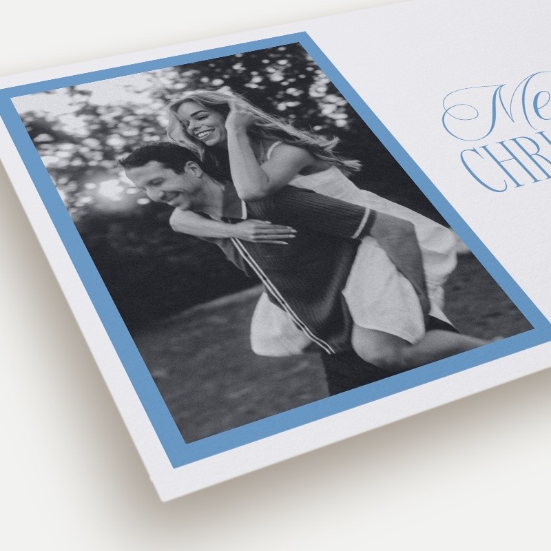 Script Serif Holiday Card