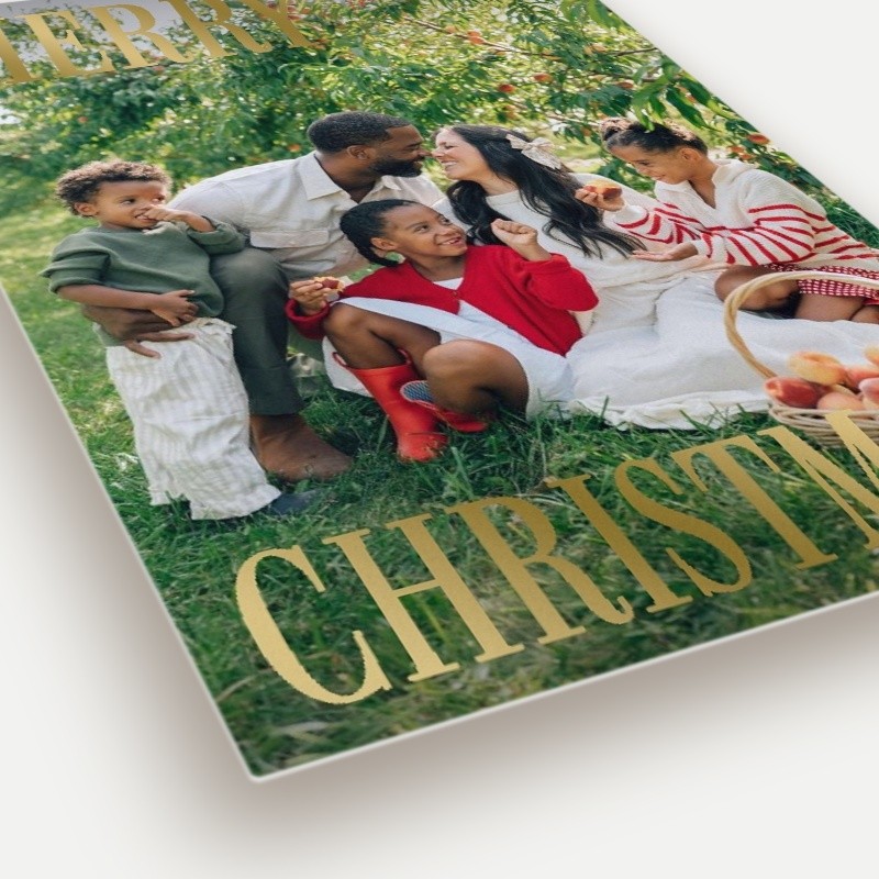 Split Serif Holiday Card