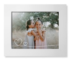 Double Heart Line Art