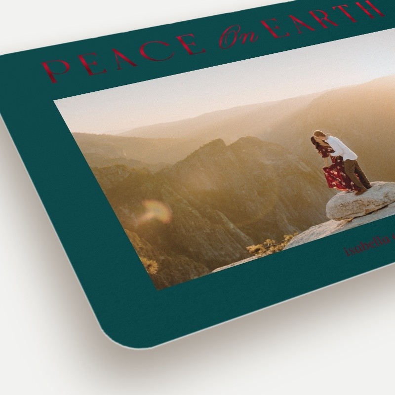 Luminous Peace Religious Christmas Card