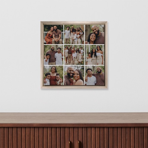 Gallery Grid of Nine 12x12 Multicolor  Mounted Print