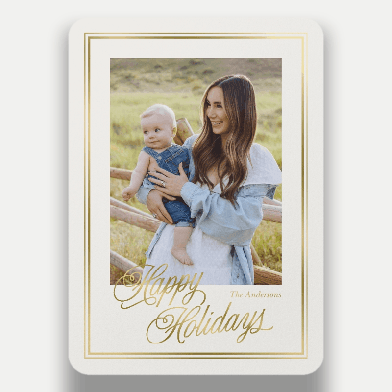 Framed Greeting Holiday Card