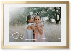 Double Heart Line Art