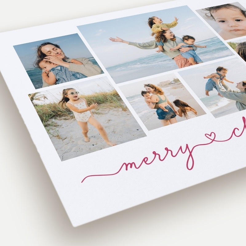 Flowing Script Holiday Card