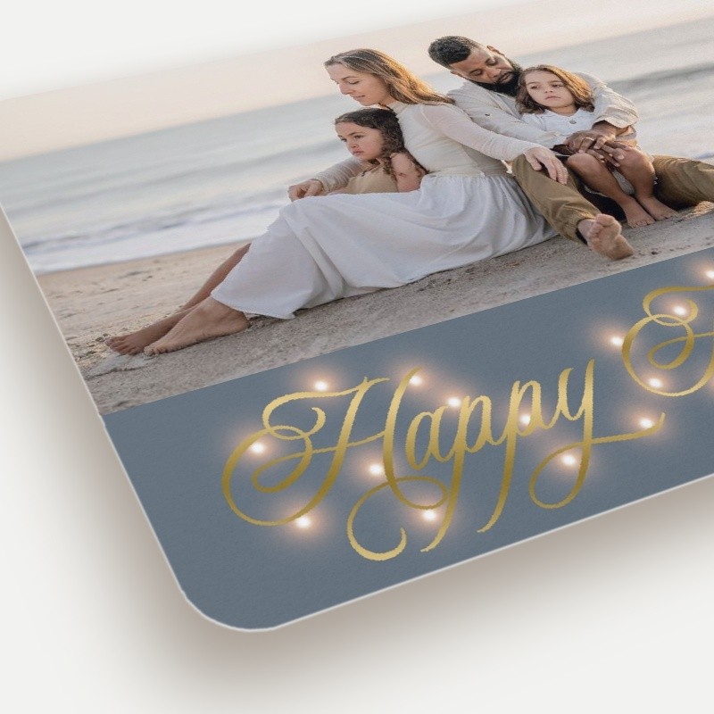Glowing Flourish Holiday Card